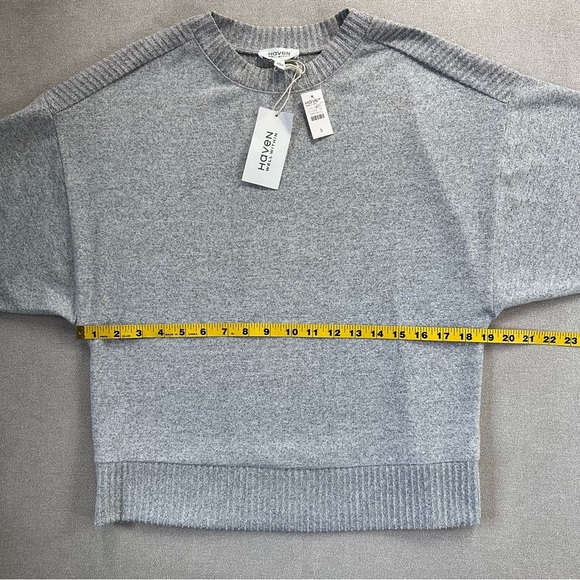 Haven Well Within Lightweight Crewneck Sweater. Small. Gray. NWT. - Picture 8 of 9